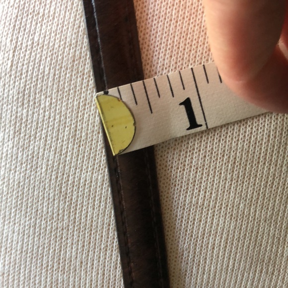 EUC Slim Chocolate Brown Leather Belt 🍫 - Picture 4 of 4